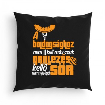 Grillezés és kellő sör Párna