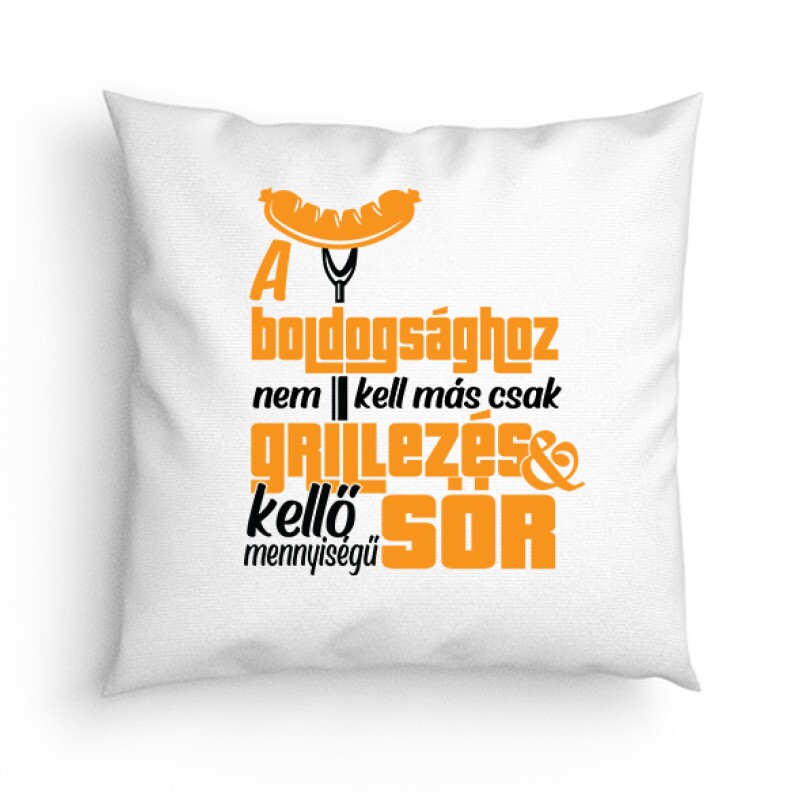 Grillezés és kellő sör Párna