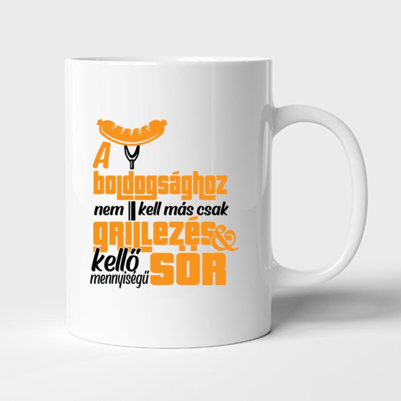 Grillezés és kellő sör Bögre