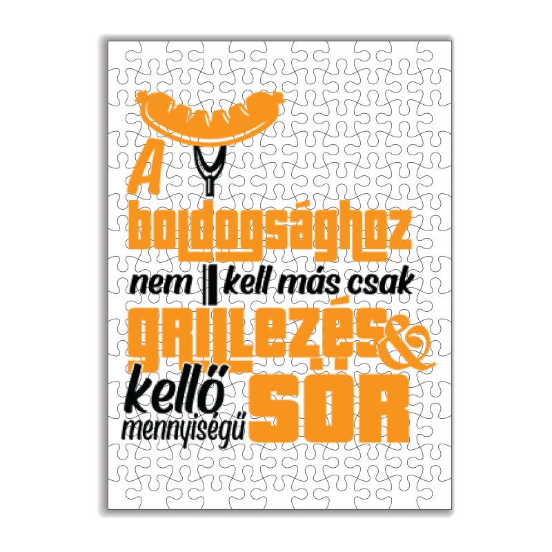 Grillezés és kellő sör Puzzle