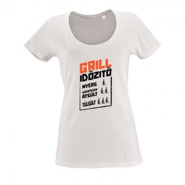 Grill Időzítő Női O Nyakú Póló