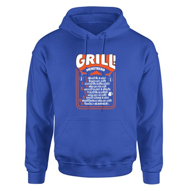 Grill menetrend Unisex Kapucnis Pulcsi