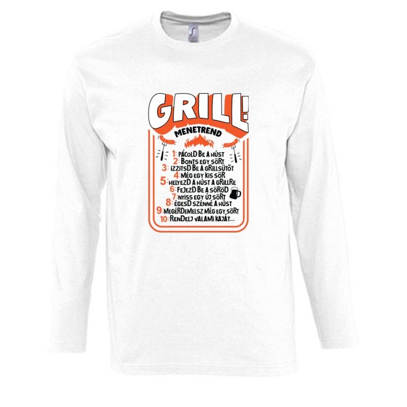 Grill menetrend Hosszú Ujjú Póló