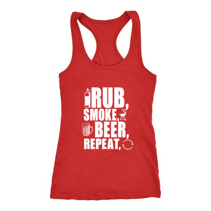 Rub, Smoke, Grill, Repeat Női Trikó