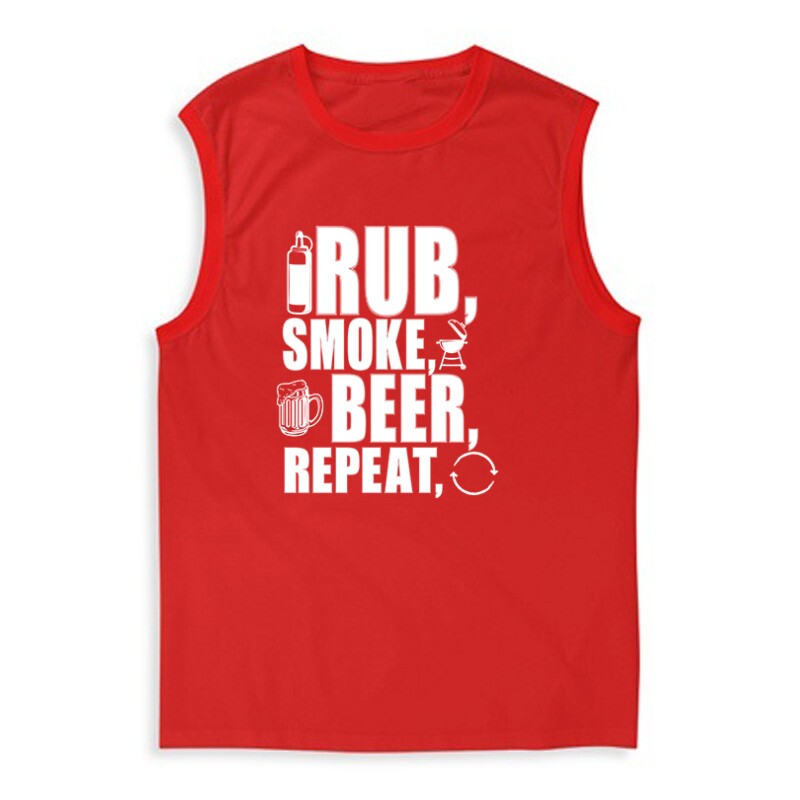 Rub, Smoke, Grill, Repeat Férfi Trikó
