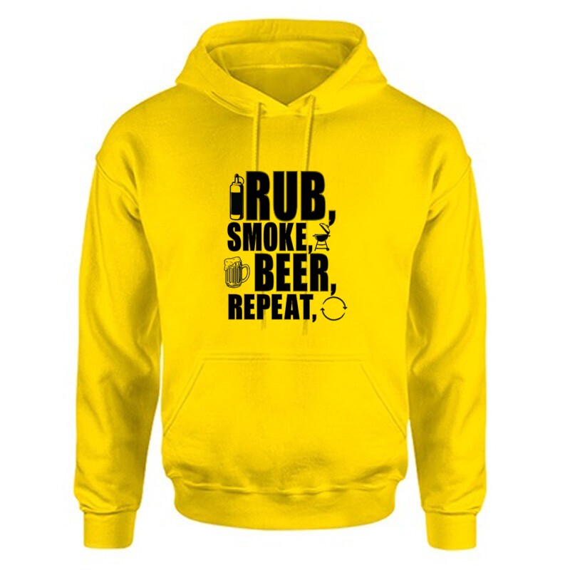 Rub, Smoke, Grill, Repeat Unisex Kapucnis Pulcsi