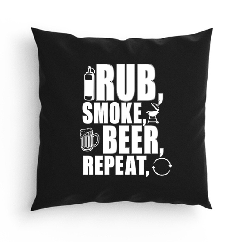 Rub, Smoke, Grill, Repeat Párna