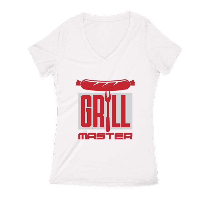 Grill Master Női V Kivágott póló