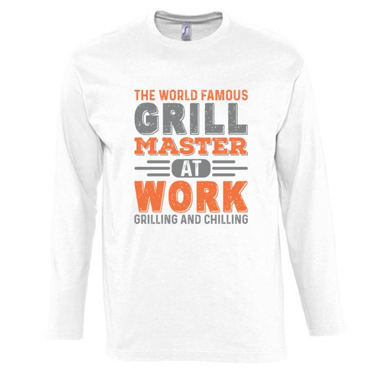 Grill Master at work Hosszú Ujjú Póló