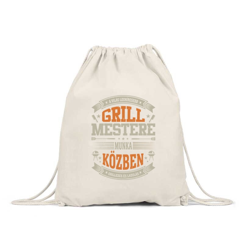 Grill Mester Munka közben Hátizsák