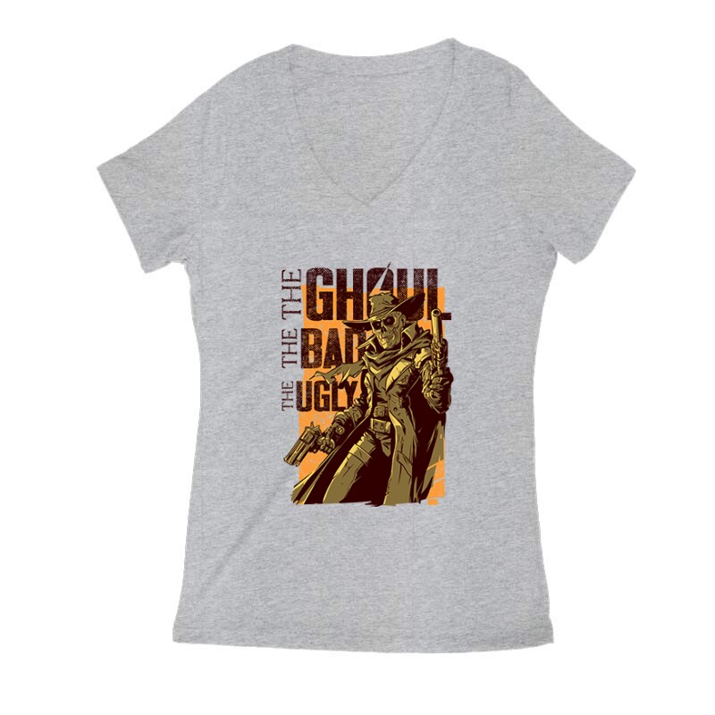 Fallout - The Goul, The Bad, The Ugly Női V Kivágott póló
