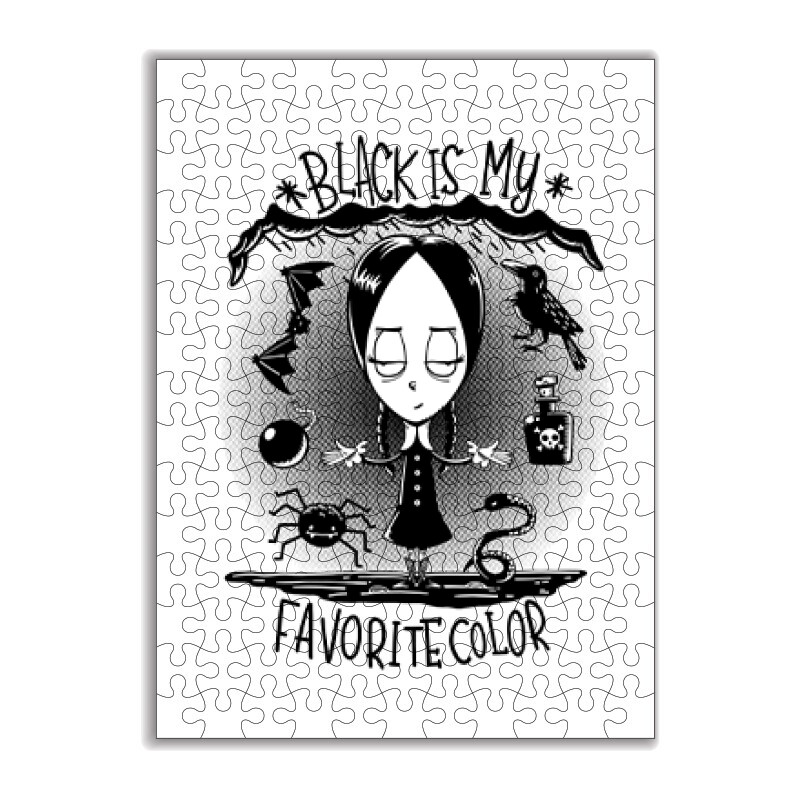 Black is my favorite color Puzzle