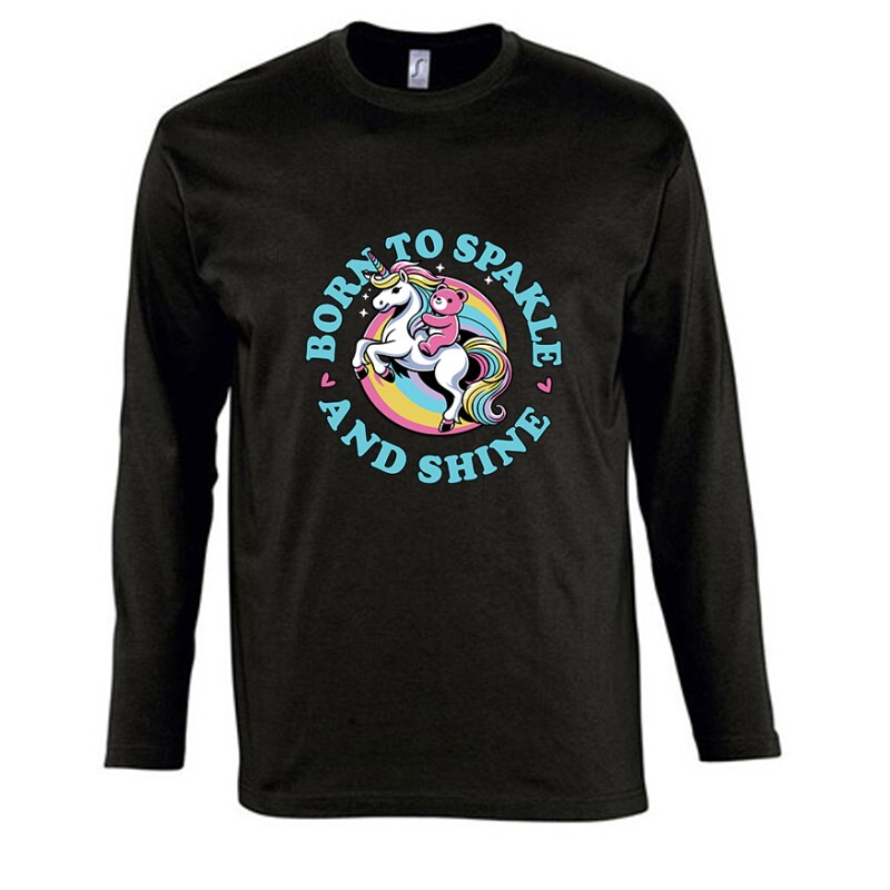 Born to Sparkle and Shine Hosszú Ujjú Póló