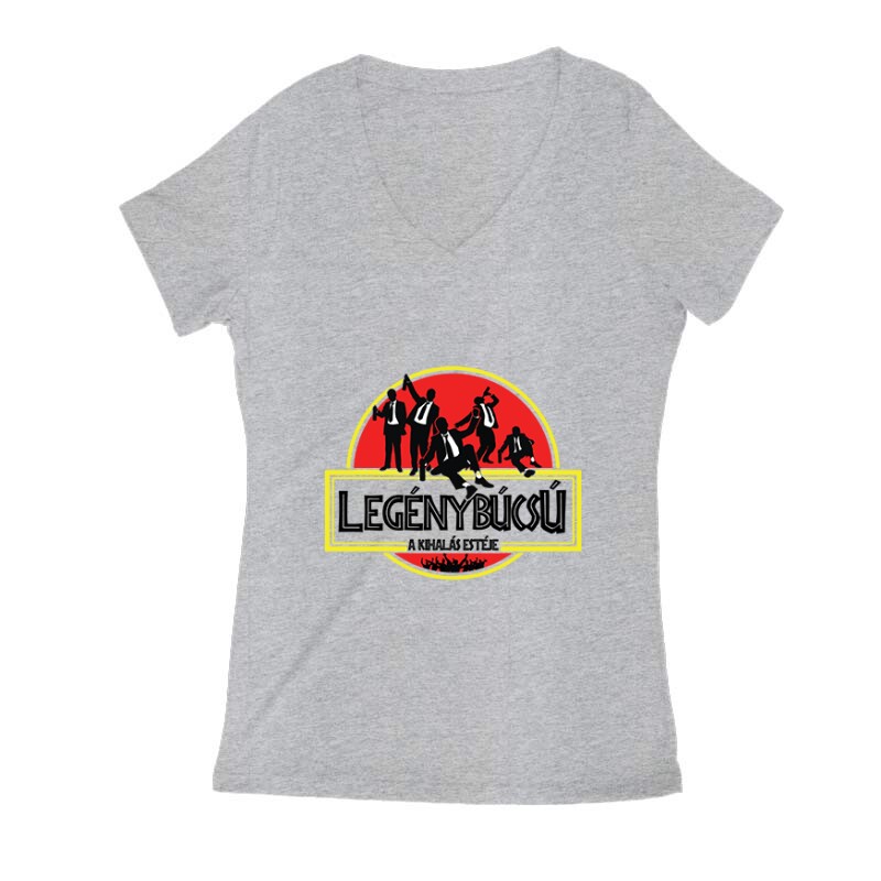 Legénybúcsú - A kihalás estéje Női V Kivágott póló