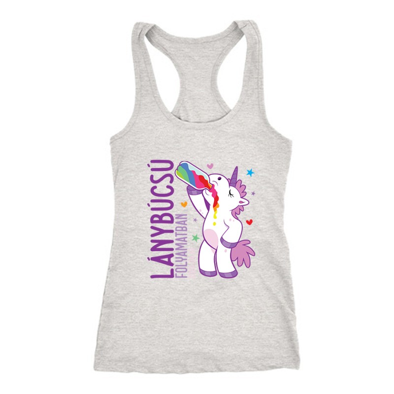 Lánybúcsú folyamatban Unikornis Női Trikó