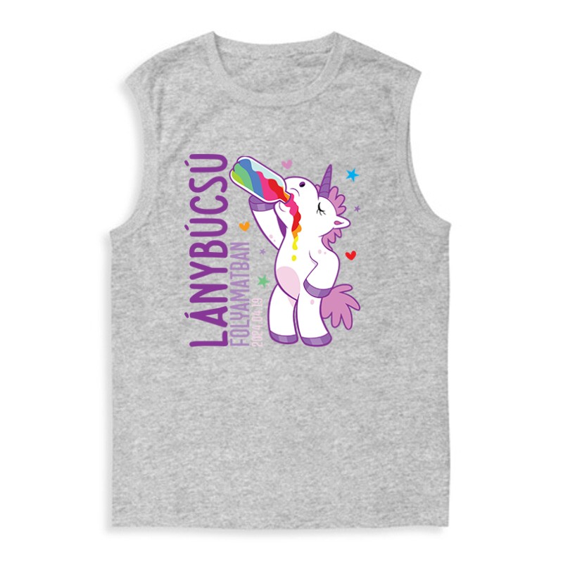Lánybúcsú folyamatban Unikornis Férfi Trikó