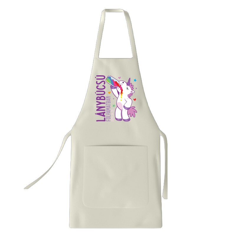 Lánybúcsú folyamatban Unikornis Kötény