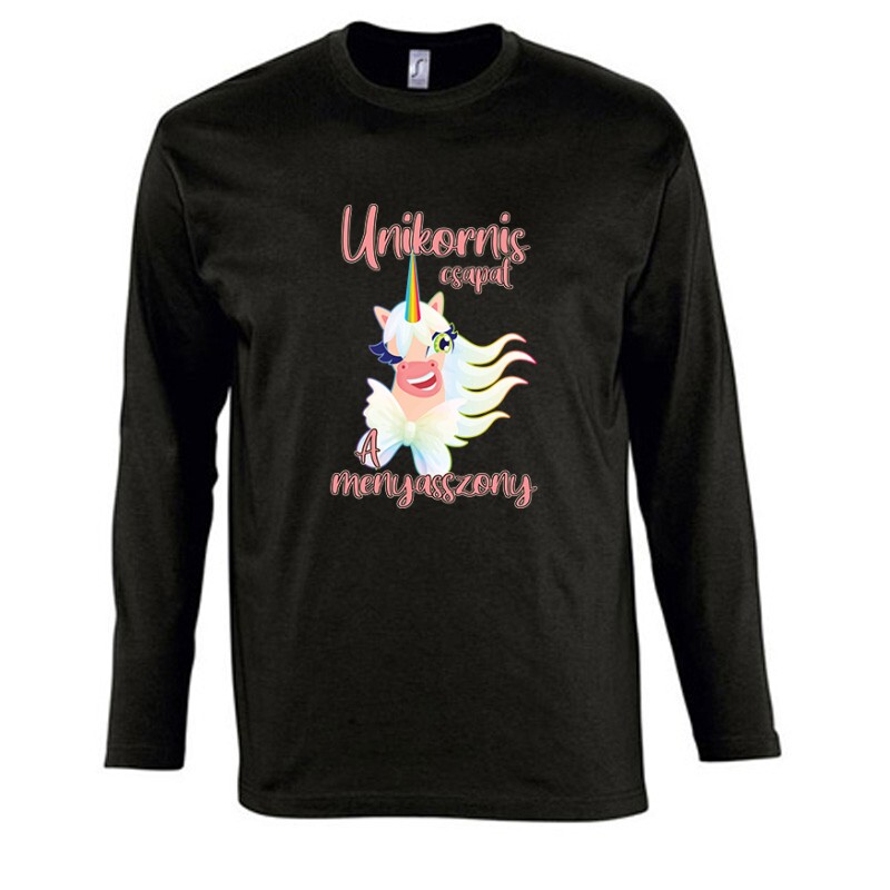 Unicorn - Menyasszony Hosszú Ujjú Póló