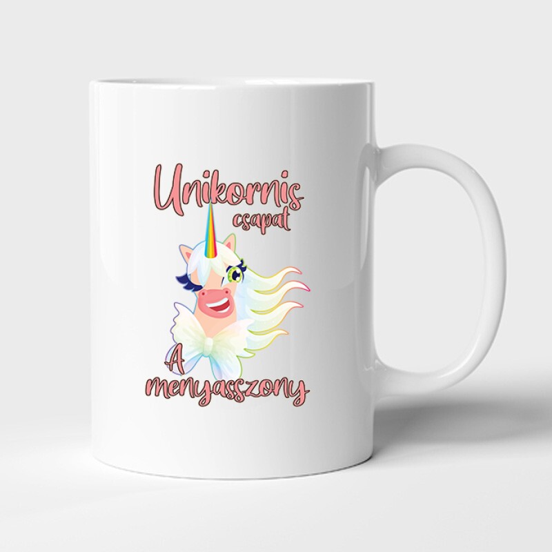Unicorn - Menyasszony Bögre