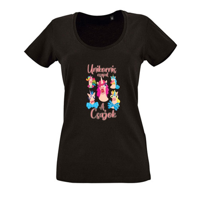Unicorn - A csapat Női O Nyakú Póló