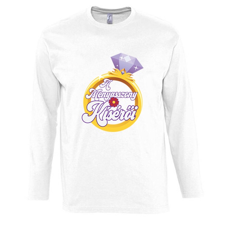 Ring - Menyasszony kísérői Hosszú Ujjú Póló