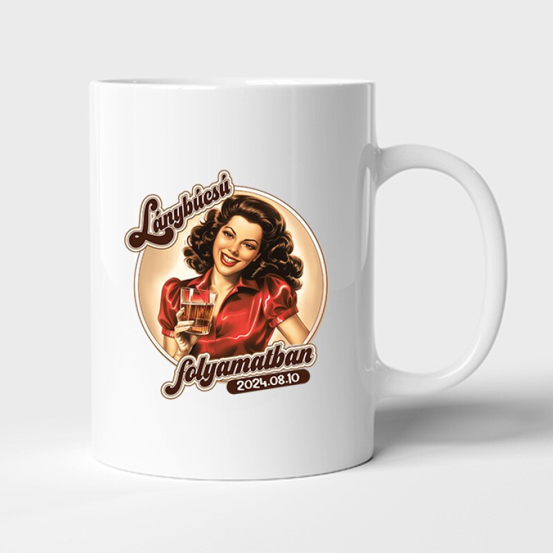 Pinup Lánybúcsú Bögre