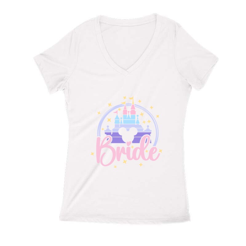 Bright - Hercegnős Női V Kivágott póló