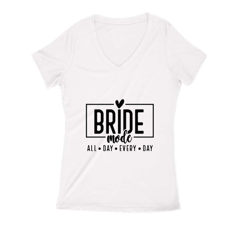 Bride Mode Női V Kivágott póló