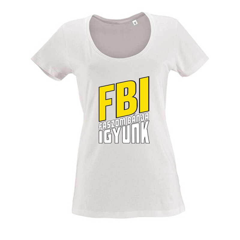 FBI Női O Nyakú Póló