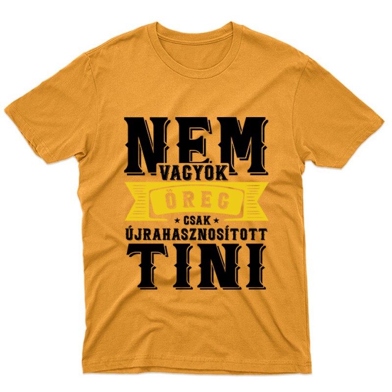 Újrahasznosított Tini Unisex Póló