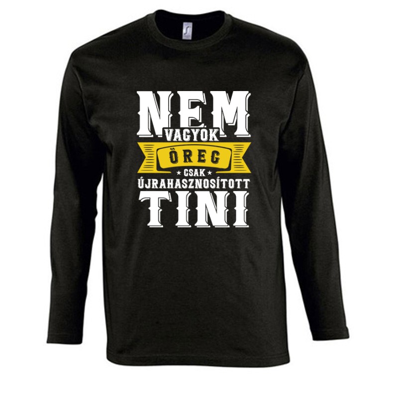 Újrahasznosított Tini Hosszú Ujjú Póló