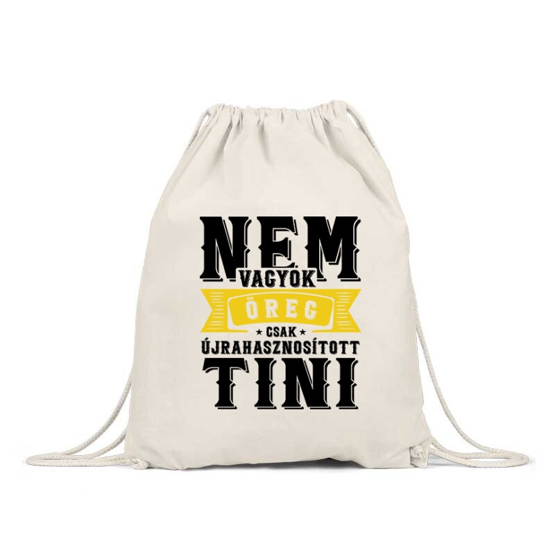 Újrahasznosított Tini Hátizsák