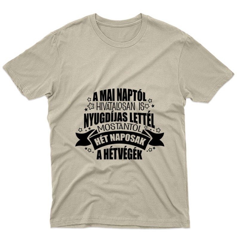 Hivatalosan is nyugdíjas Unisex Póló