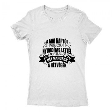 Hivatalosan is nyugdíjas...