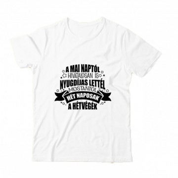 Hivatalosan is nyugdíjas...