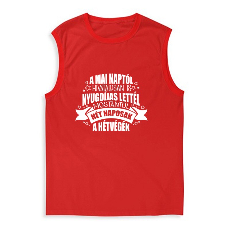 Hivatalosan is nyugdíjas Férfi Trikó