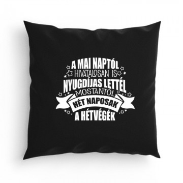 Hivatalosan is nyugdíjas Párna