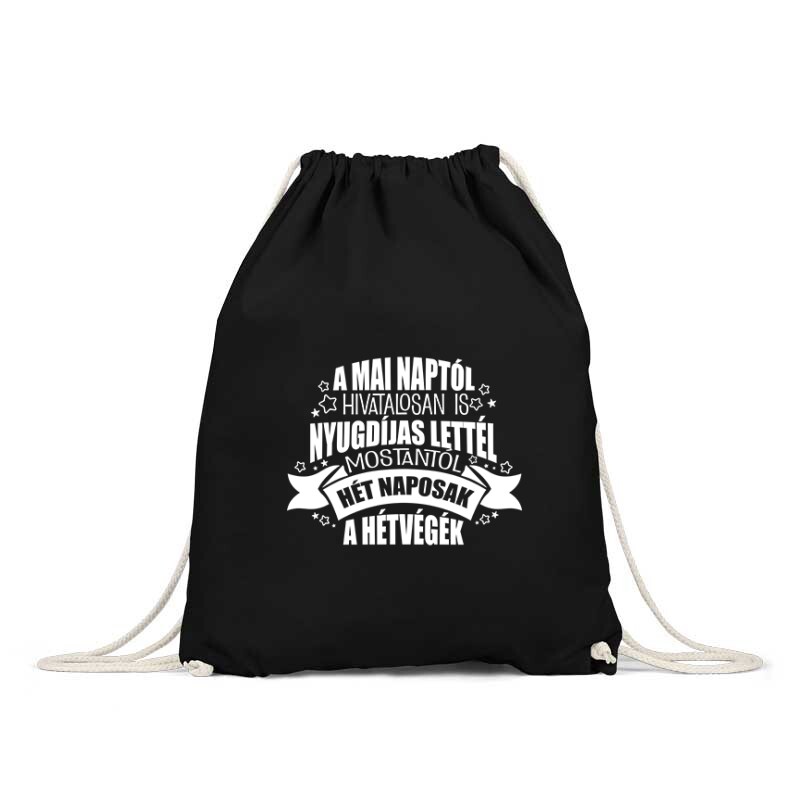 Hivatalosan is nyugdíjas Hátizsák