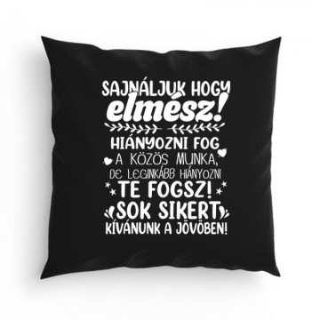 Sajnáljuk, hogy elmész! Párna