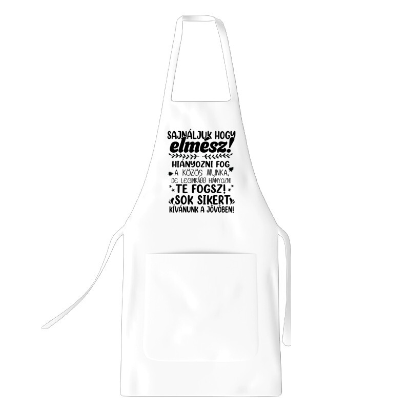 Sajnáljuk, hogy elmész! Kötény