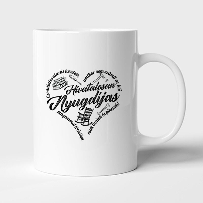 Hivatalosan is nyugdíjas (Férfi minta) Bögre