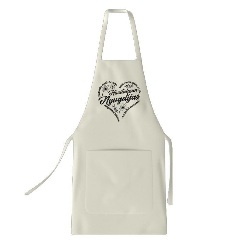 Hivatalosan is nyugdíjas (Női Minta) Kötény