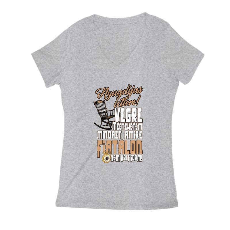 Végre Megtehetem! Női V Kivágott póló