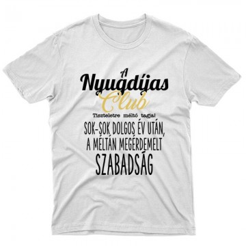 Nyugdíjas Club Unisex Póló