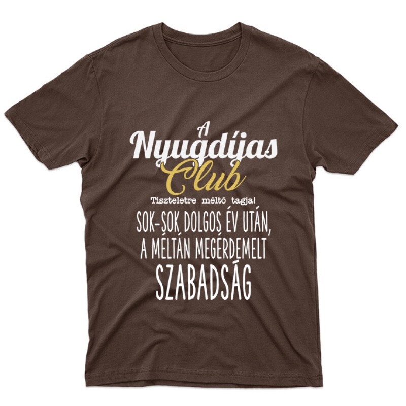 Nyugdíjas Club Unisex Póló