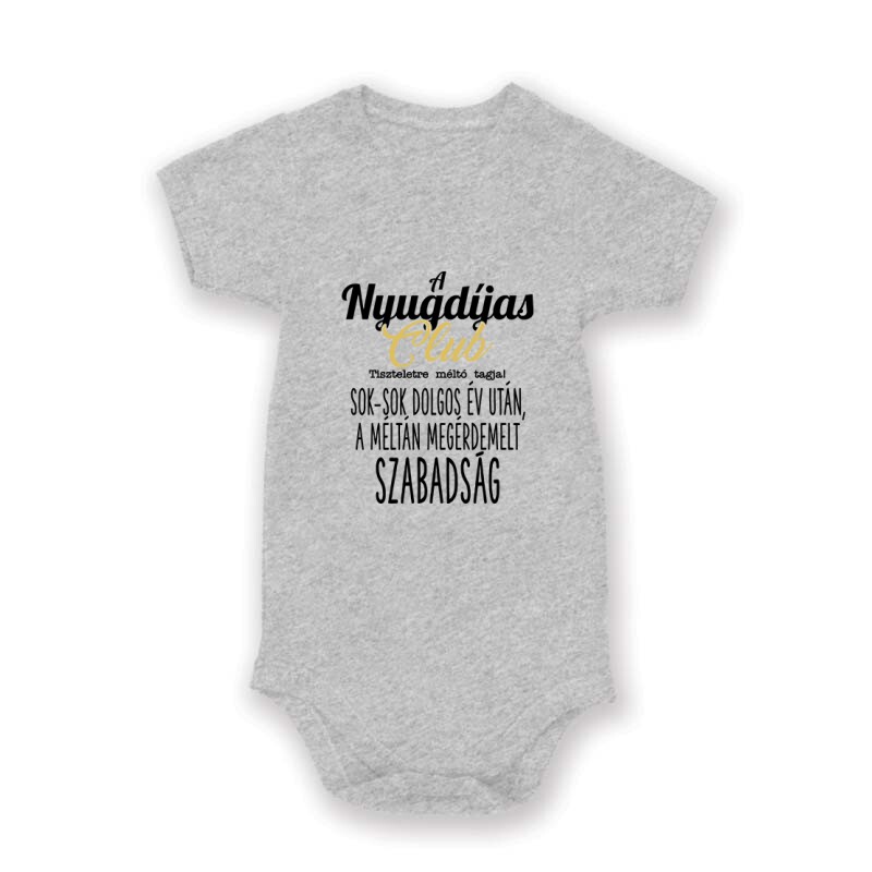 Nyugdíjas Club Baby Body