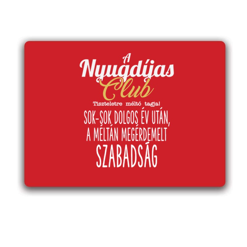 Nyugdíjas Club Egérpad
