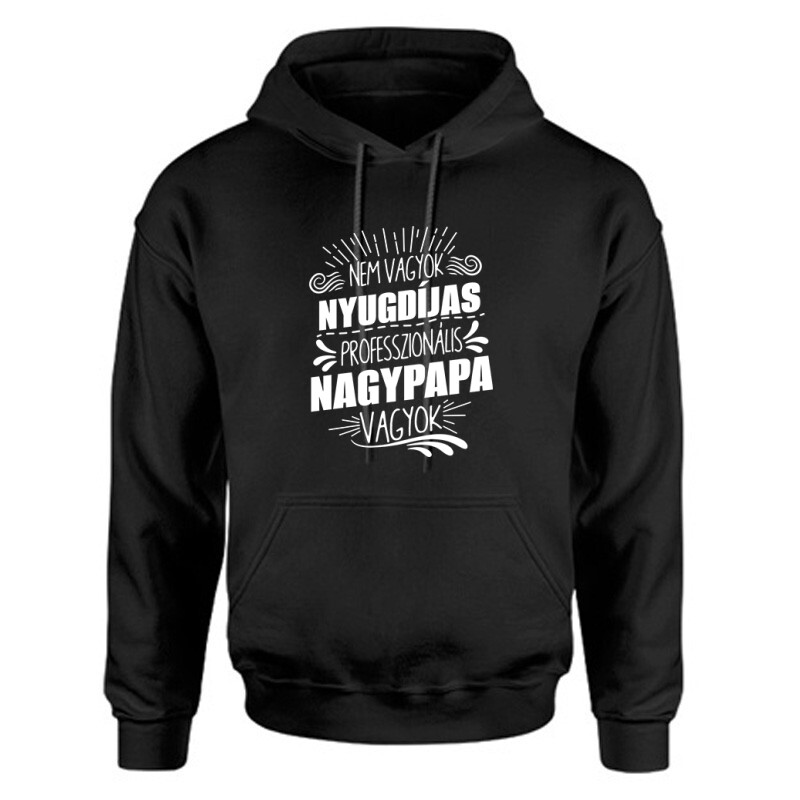 Professzionális Nagypapa Unisex Kapucnis Pulcsi