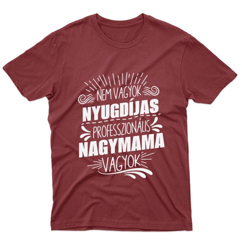 Professzionális Nagymama Unisex Póló