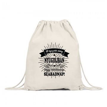 Minden Nap szabadnap Hátizsák